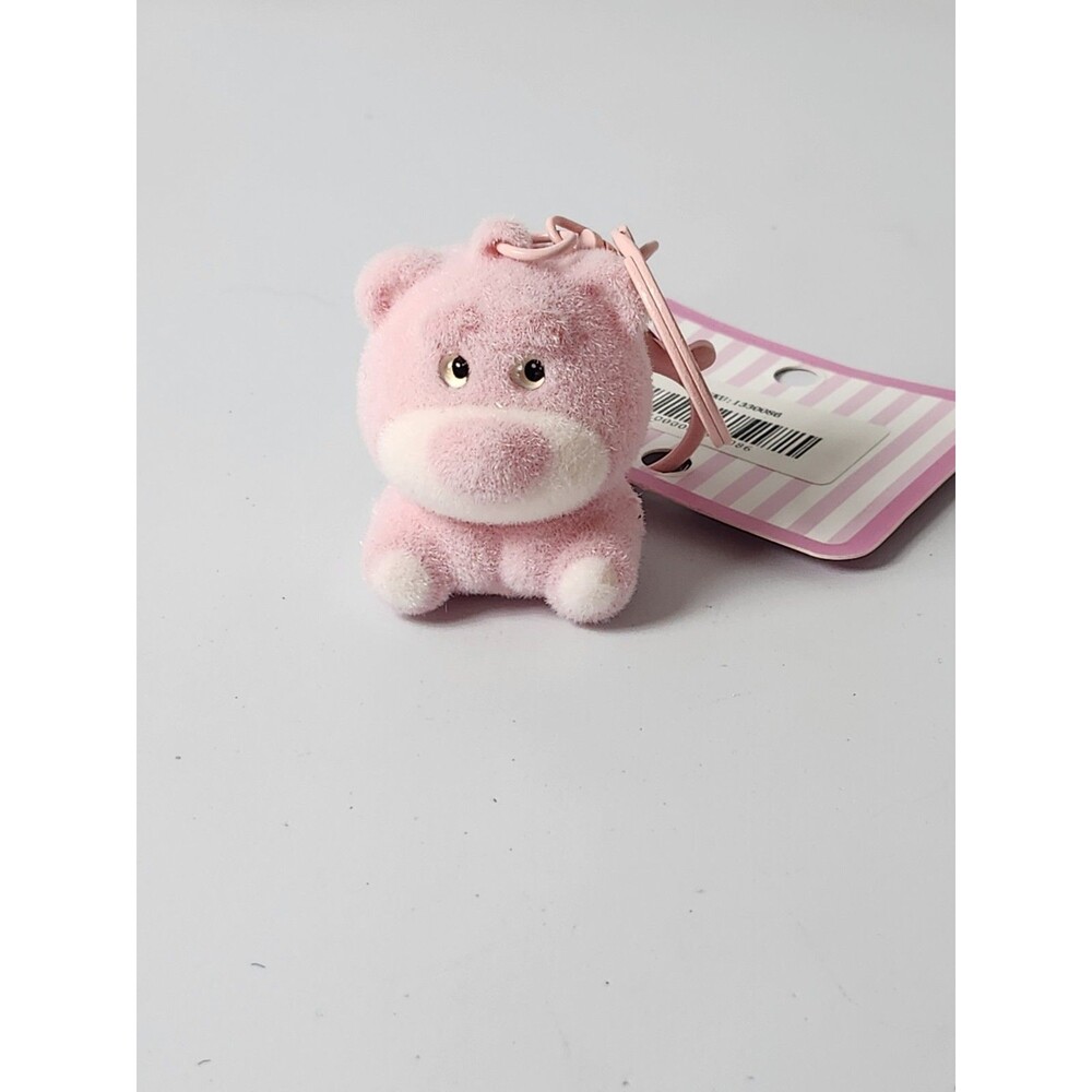 2" Cute Little Bear Bag Charm/Keychain Pink Fuzzy